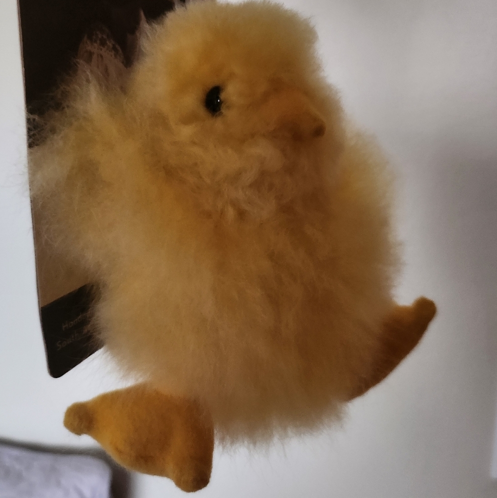 100% Alpaca Wool Chick Keychain - Yellow - Picture 8 of 9